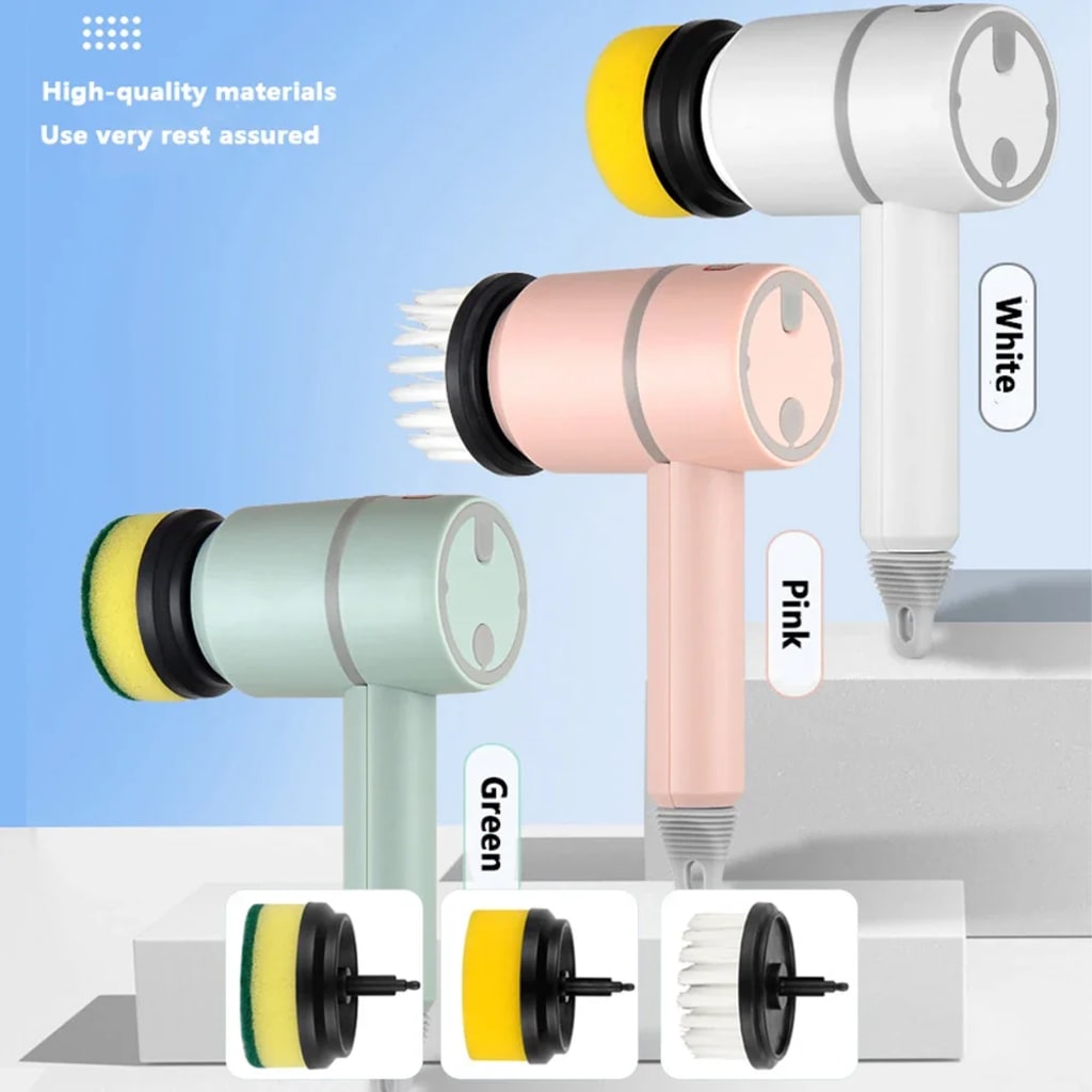 Electric dish scrubber